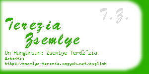 terezia zsemlye business card